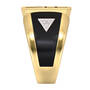Gold Label Men's Diamond Ring, Gold Label Mens Diamond Ring 10237 0012 c side