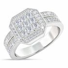 Flair  Square Personalized Birthstone  Diamond Ring 2306 001 5 4