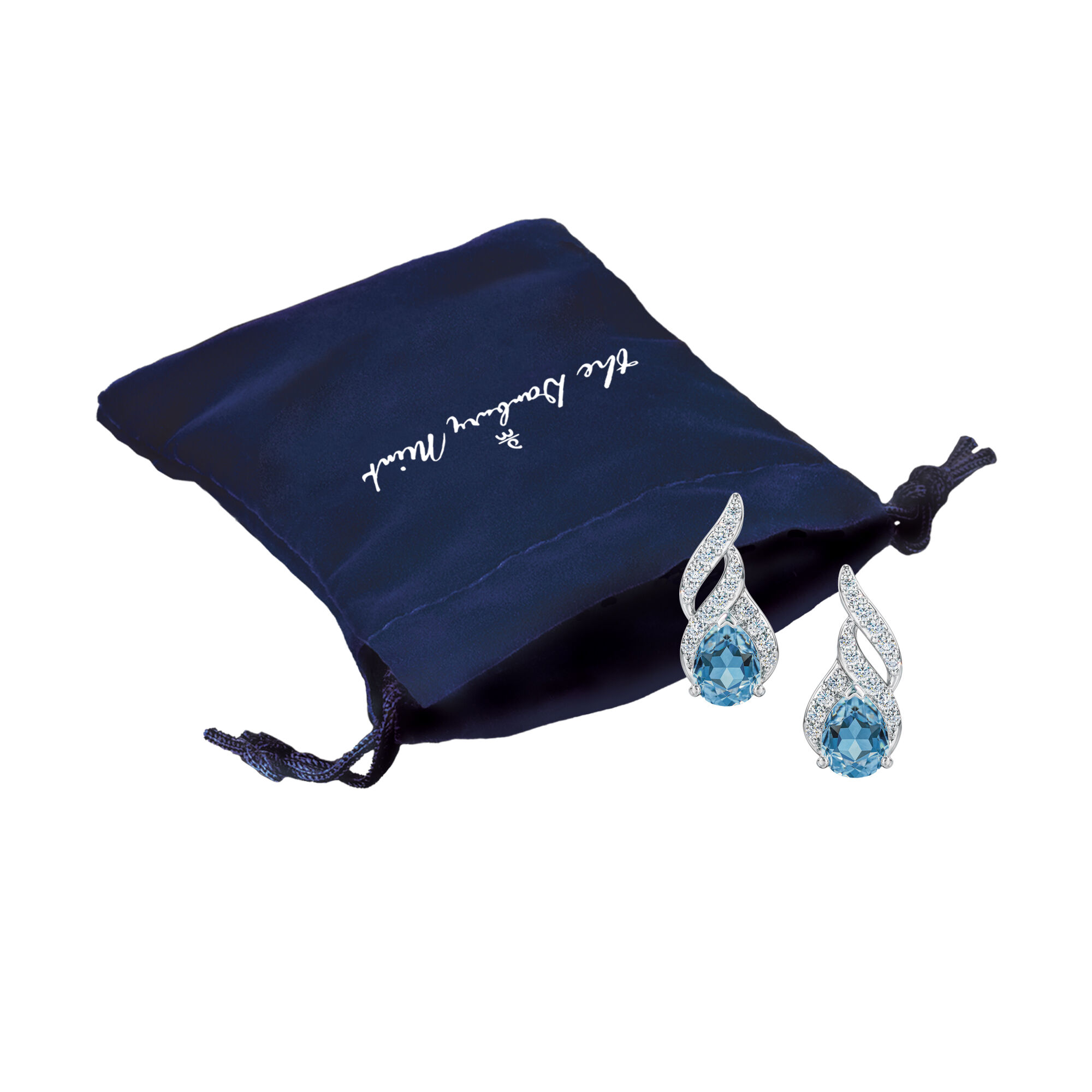 Genuine Birthstone Diamond Earrings
