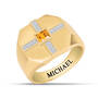 Holy Cross Mens Birthstone Diamond Ring 10700 0010 k november