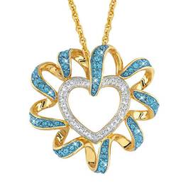 Birthstone Beauty Diamond Heart Pendant 2627 001 7 12