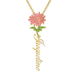 Personalized Birth Month Flower Pendant 11904 0012 k november
