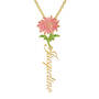 Personalized Birth Month Flower Pendant 11904 0012 k november