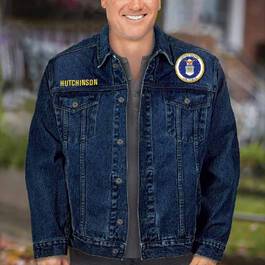The Personalized Mens US Air Force Denim Jacket 1365 003 1 3