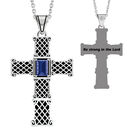 Be Strong Birthstone Cross Pendant 6524 0020 a main june