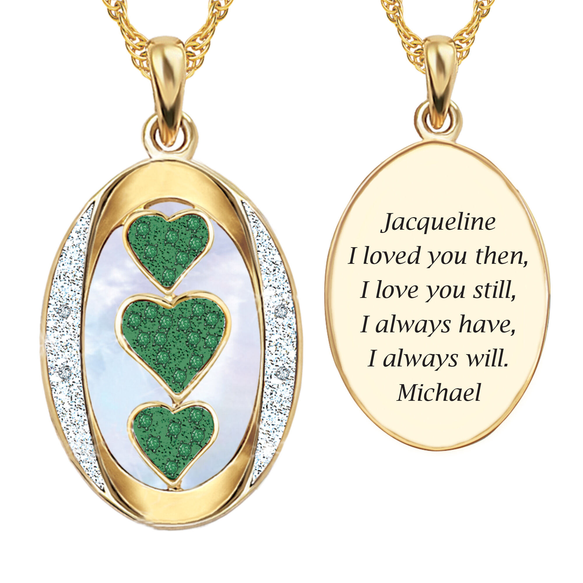 Danbury mint i love you pendant top