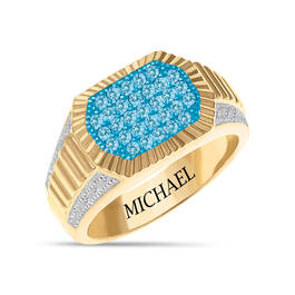 Diamond Apex Birthstone Ring 12103 0019 c march