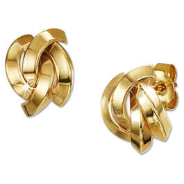 9ct gold large knot studs UK LKNS a main