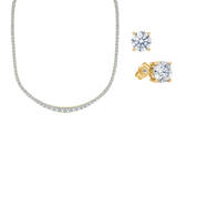 The Classic Tennis Necklace with Earrings 10941 0019 a main