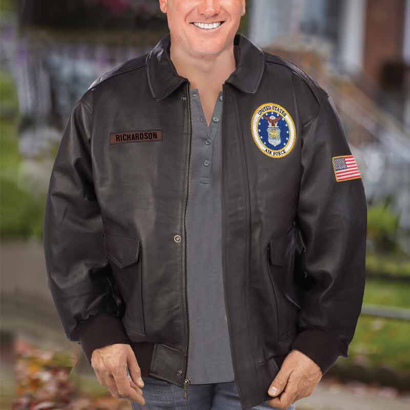 The Personalized U.S. Air Force Leather Bomber Jacket