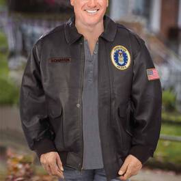 The Personalized USAir Force Leather Bomber Jacket 5905 003 9 3