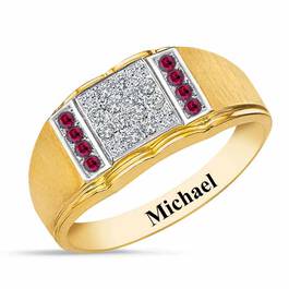 Birthstone Diamond Ring 5211 001 2 7