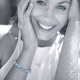 Blue Wave Nano Topaz Diamond Bracelet 6912 0012 m model