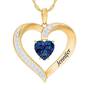 Personalized Birthstone Heart Pendant 5447 001 8 9