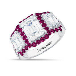 Personalized Six Carat Birthstone Ring 11390 0013 j october