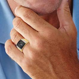 Navy Prestige Mens Ring 6266 001 4 3