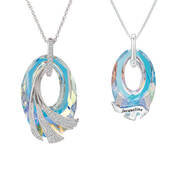 Personalized Shimmering Sea Crystal Pendant 11218 0039 a main