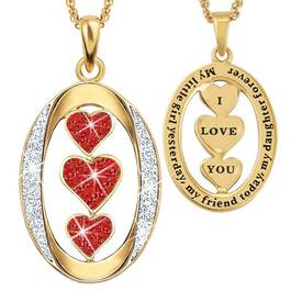 My Daughter I Love You Diamond Pendant 1136 001 3 7