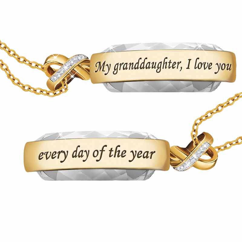 For My Granddaughter Diamond Pendant Danbury Mint