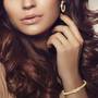Golden Glamour Bracelet  Earring Set 6370 001 7 5