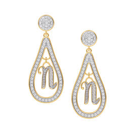 The Diamond Initial Earrings 10752 0017 n earing