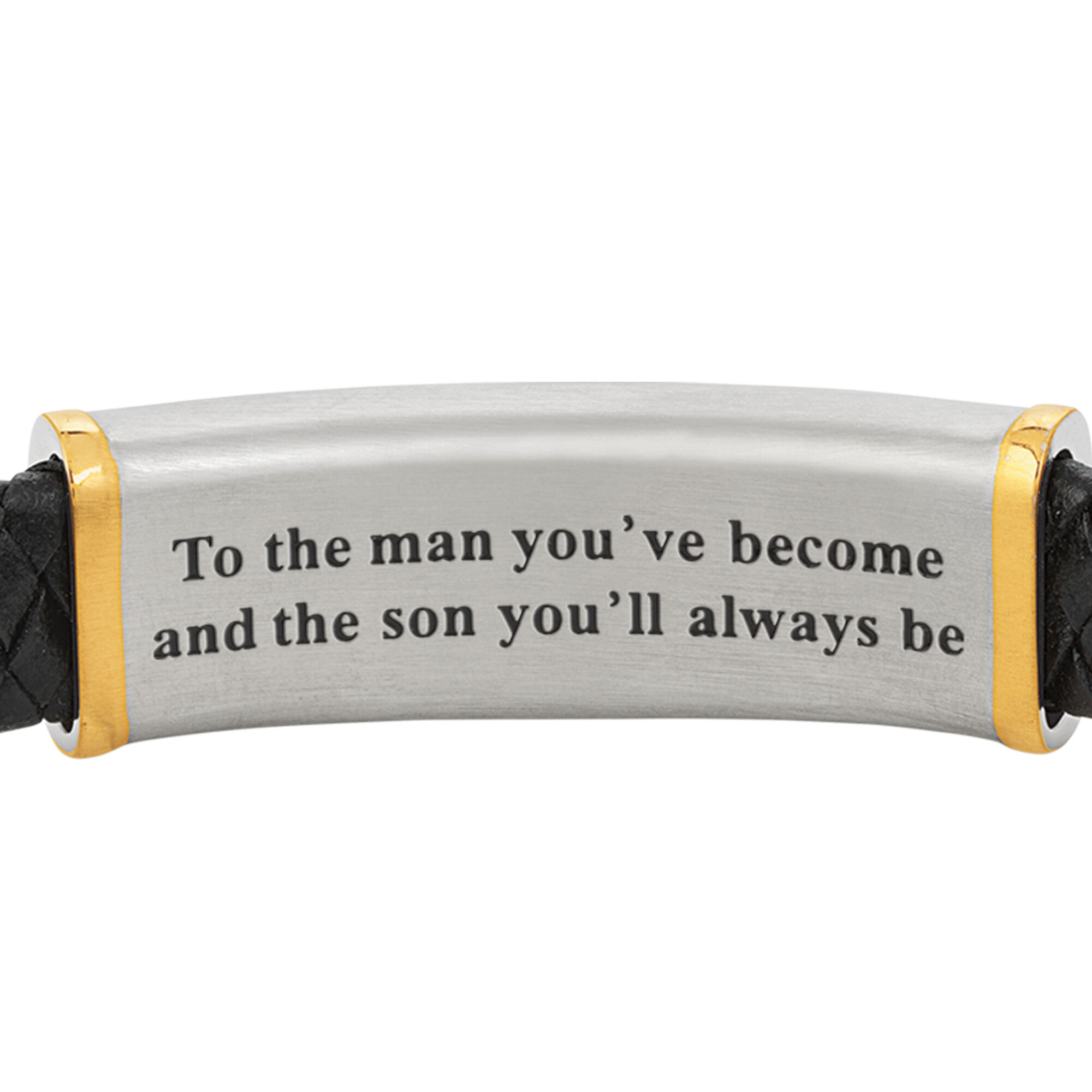 To The Man Youve Become Son Leather Bracelet 10987 0014 b back