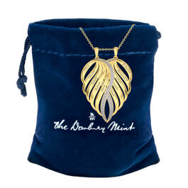 Personalized Family Angel Wing Necklace 10446 0019 g gift pouch