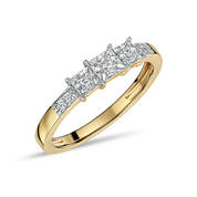 Diamond Eternity 9kt Gold Ring 11216 0015 a main