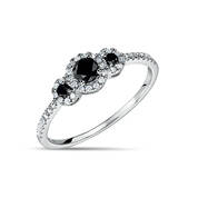 Midnight Spell Black Diamond Trio Ring 11148 0018 a main