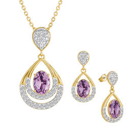 Birthstone Necklace Earring Set 6930 0010 f june