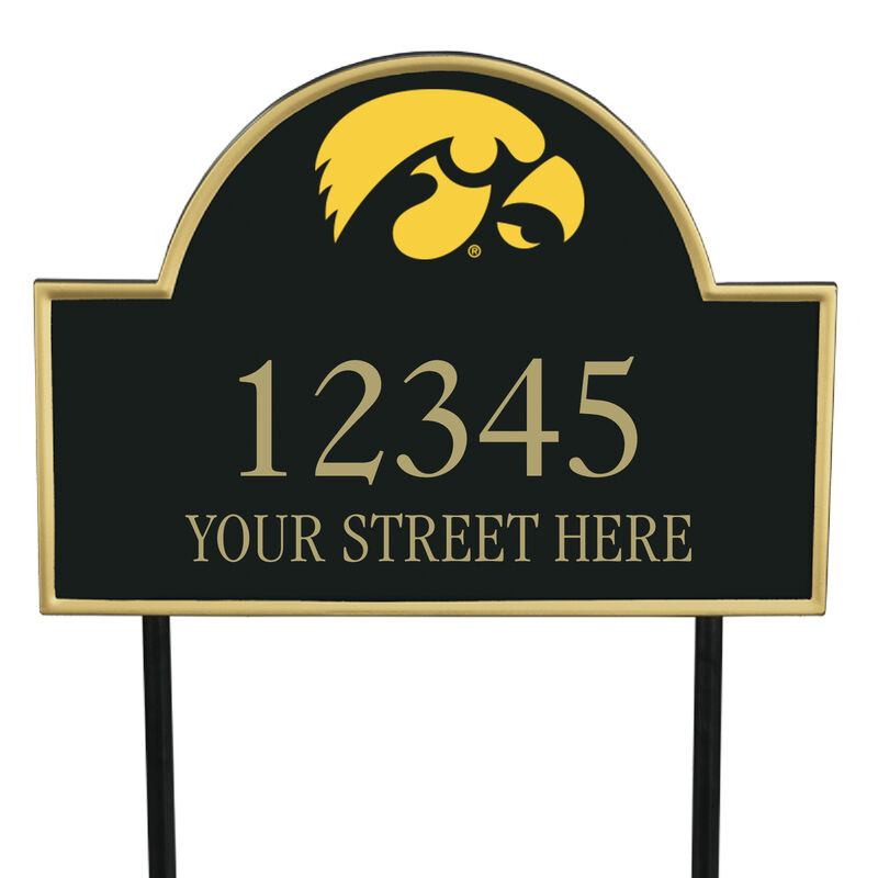 The College Personalized Address Plaque 5716 0384 b Iowa