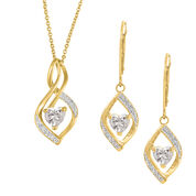 Love Spiral Diamond Pendant Earrings 10946 0014 a main