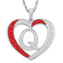 Personalized Diamond Initial Heart Pendant 10926 0018 q initial Q