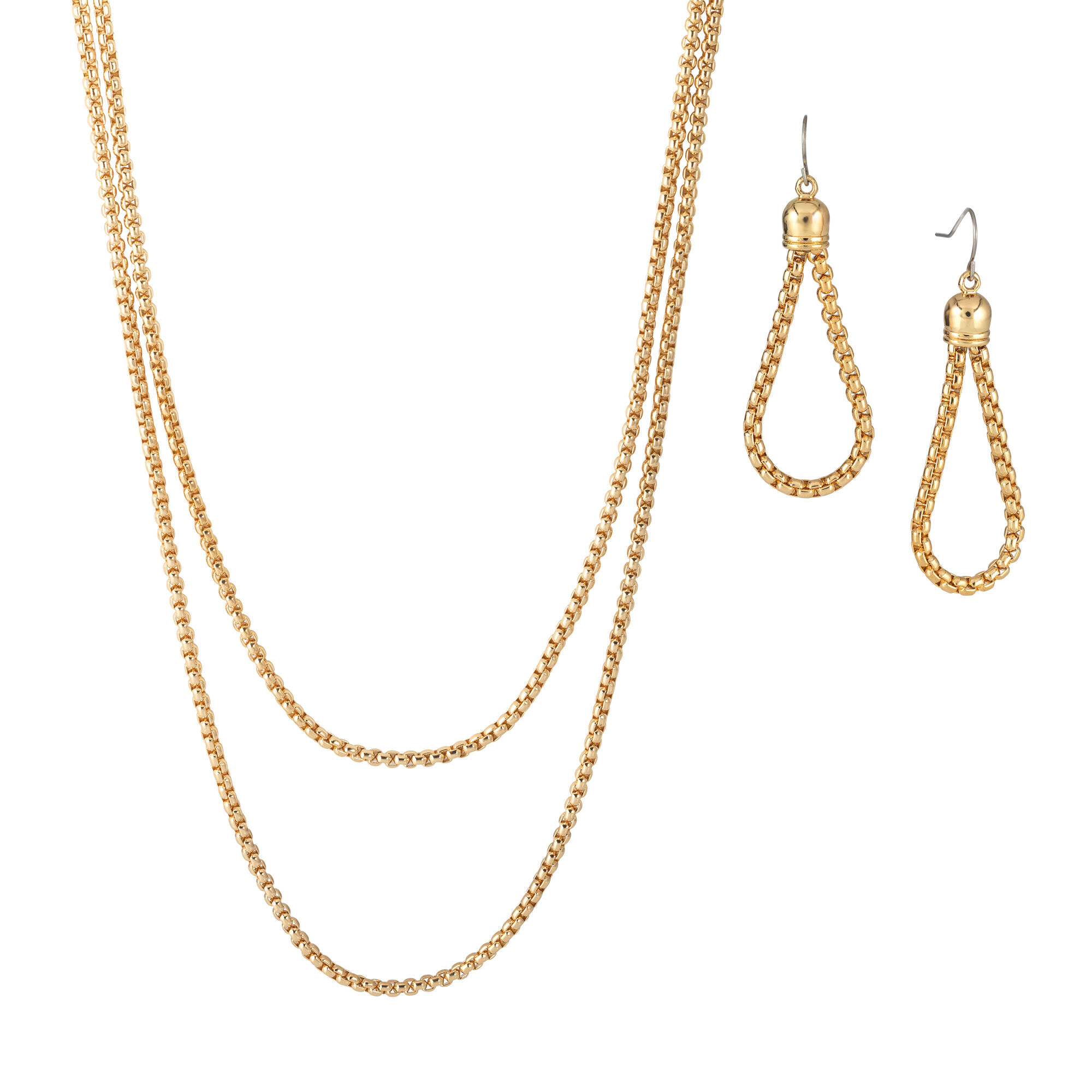Golden Glow Triple Neck Ear Collection 10580 0015 d necklace