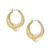 Absolute Elegance Diamond Pearl Hoops 10717 0011 a main