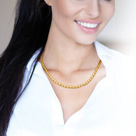 Italian GoldAura Dew Drop Necklace 12260 0018 m model