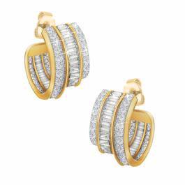 Triple Hoop Simulated Diamond Earrings 11647 1319 a main