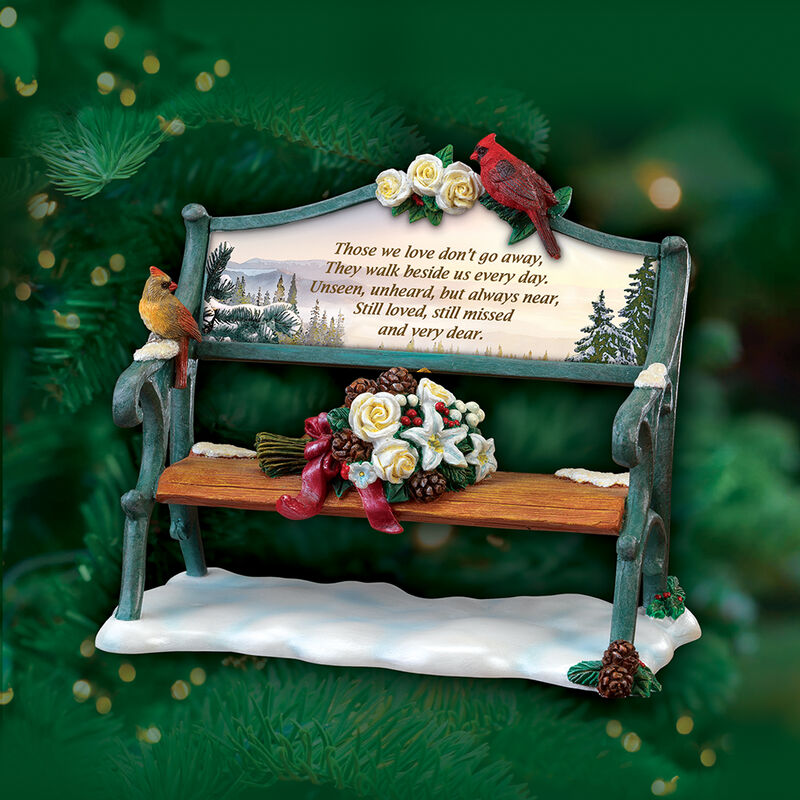 Always in My Heart Remembrance Bench Ornament 10605 0016 b tree