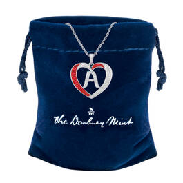 Personalized Diamond Initial Heart Pendant 10926 0018 zz gift pouch
