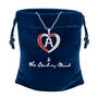 Personalized Diamond Initial Heart Pendant 10926 0018 zz gift pouch