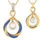The Pearl & Birthstone Pendant, Personalized Pearl Birthstone Pendant 6901 0023 i september