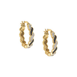Dazzling Huggie Weave Hoop 11555 0030 a main