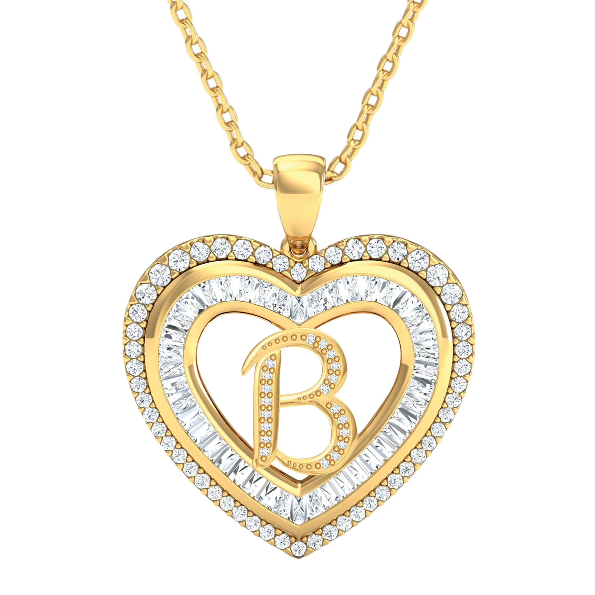 Initial Heart Pendant 10383 0014 b pendant