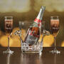 The Personalized Couples Champagne Set 10036 0023 f pink bottle