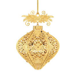 The 2023 Gold Christmas Ornament Collection 10312 0036 h shape