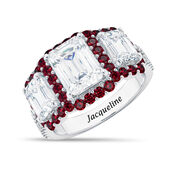 Personalized Six Carat Birthstone Ring 11390 0013 a main