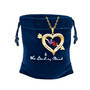 Joined in Love Birthstone Diamond Heart Pendant 10133 0017 g gift pouch