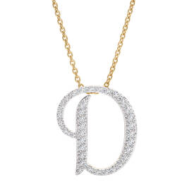 Diamond Initial Pendant 11030 0019 a main