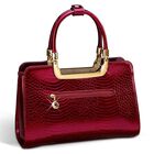Ruby Red Genuine Leather Handbag 5619 001 0 3