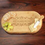 The Personalized Deluxe Cheese Board Set, The Personalized Bamboo Cheese Serving Set 10767 0010 c table